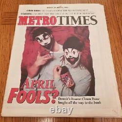 1995 Insane Clown Posse Metro Times ICP Esham Detroit April Fools Newspaper HOK