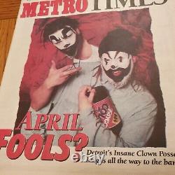 1995 Insane Clown Posse Metro Times ICP Esham Detroit April Fools Newspaper HOK