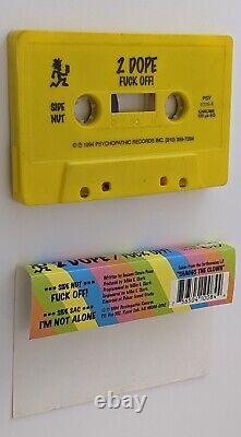 2 Dope Fxck Off 2-Track Yellow Cassette Tape Insane Clown Posse ICP Detroit