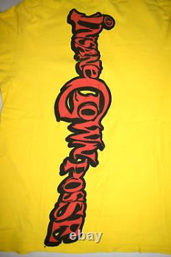 Band T-Shirt VTG 90s 00s Hatchetman Insane Clown Posse Yellow Anvil Shirt XS/S