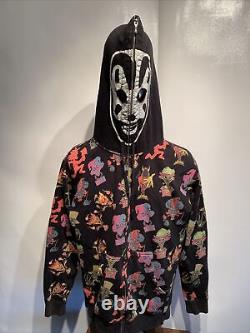 ICP Hatchet Man Hooded Sweatshirt Insane Clown Posse Mens Medium Mask RARE Vtg