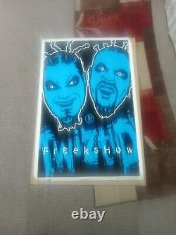 ICP Jeckel Brothers Carnival Of Carnage Twiztid Freek Show Blacklight Poster Lot