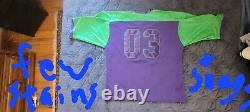 ICP Riddlebox Football Jersey 2XL Ultra Rare OG Hatchetgear Purple/Green Twiztid