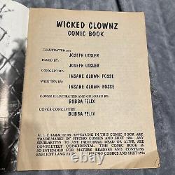 Icp Chaos Comics Insane Clown Posse #01 Wicked Clownz Riddle Box Ad Rare