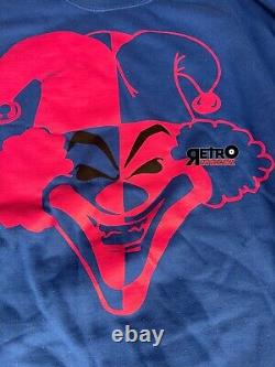 Insane Clown Posse Carnival Of Carnage 30yrs Sweater LARGE L BLUE ICP esham