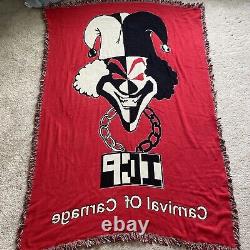 Insane Clown Posse Carnival Of Carnage Afghan Throw Blanket ICP Juggalo 48x72