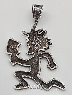 Insane Clown Posse Hatchetman Charm Official 1999 Silver Large ICP Vintage Rare