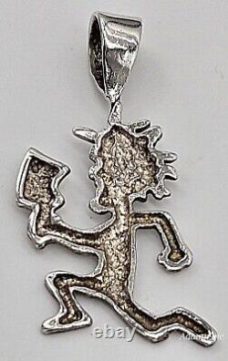 Insane Clown Posse Hatchetman Charm Official 1999 Silver Small ICP Vintage Rare