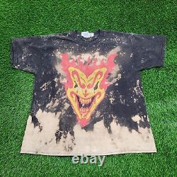 Insane-Clown-Posse ICP Fiery Evil Distressed Shirt XL 23x26 Jeckel-Brothers