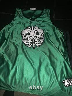 Insane Clown Posse Twiztid Skull Lungs Green Jersey Shirt #14 XXXL ICP