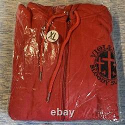 Insane Clown Posse Violent Wear Embroidered Bloody Sunday Hoodie Rare New ICP XL