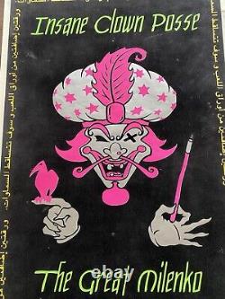 Original ICP Milenko Arabic Blacklight Poster Insane Clown Posse Psychopathic