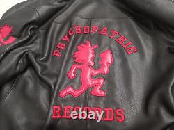 Rare Insane Clown Posse Leather Jacket ICP Juggalo Twiztid Pychopathic Records