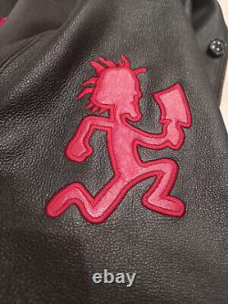 Rare Insane Clown Posse Leather Jacket ICP Juggalo Twiztid Pychopathic Records