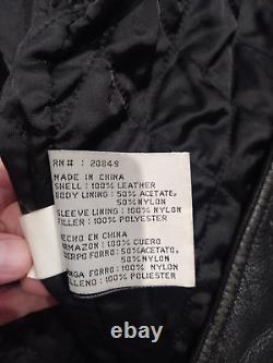 Rare Insane Clown Posse Leather Jacket ICP Juggalo Twiztid Pychopathic Records