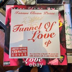SIGNED Insane Clown Posse ICP Tunnel Of Love Vinyl Record