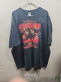 SIgned Insane Clown Posse ICP Bang Pow Boom Tour Band T Shirt Adult 3xl 2009