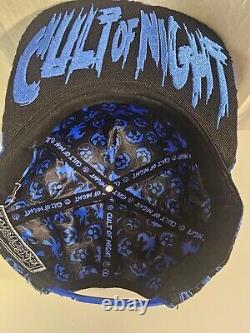 Twiztid Embroidered Snapback Hat Blue & Black Logo Cult Of Night L/xl New Wicked