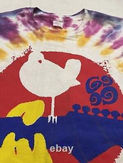 Vintage 1999 Woodstock Rare HTF Tie Dye Tour T Shirt New York Festival DMX ICP