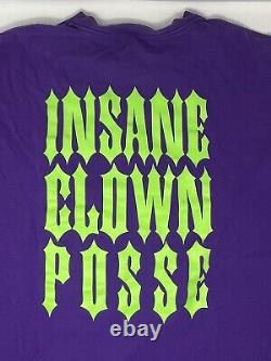 Vintage 2000s Insane Clown Posse ICP Shaggy 2 Hype Juggalo Purple T Shirt (XXL)