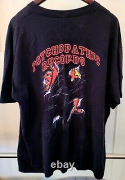 Vtg Insane Clown Posse ICP Psychopathic Records Black Cotton Graphic T Shirt 2xl