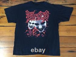 Vtg Insane Clown Posse ICP Twiztid Black Cotton Short Sleeve Graphic T Shirt 46