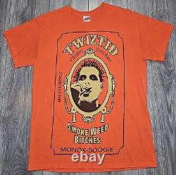 Vtg Twiztid Chain Smoker Monox-Boogie T Shirt Orange Double Sided Men's Med RARE