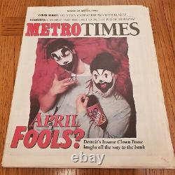 1995 Insane Clown Posse Metro Times ICP Esham Detroit Avril Fous Journal HOK