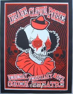 Affiche de concert d'Insane Clown Posse par Lindsey Kuhn