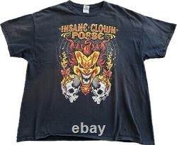 Authentique INSANE CLOWN POSSE Apportez-le sur un T-SHIRT imprimé graphique 2 CÔTÉS Vintage