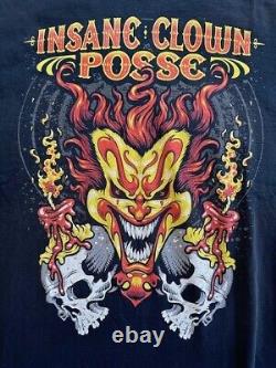 Authentique INSANE CLOWN POSSE Apportez-le sur un T-SHIRT imprimé graphique 2 CÔTÉS Vintage