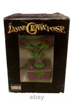 ÉNORME Lot de figurines en résine Insane Clown Posse ICP Jeckel Horloge Photos Livre CD