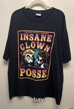 ICP Dark Carnival Présente Insane Clown Posse T-shirt Vintage Noir Taille XL (48)