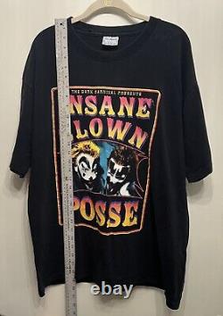 ICP Dark Carnival Présente Insane Clown Posse T-shirt Vintage Noir Taille XL (48)