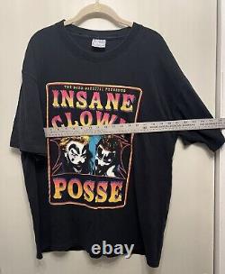 ICP Dark Carnival Présente Insane Clown Posse T-shirt Vintage Noir Taille XL (48)