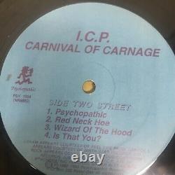 ICP Insane Clown Posse Carnival Of Carnage Vinyle OG PSY1004 Très Rare 1992