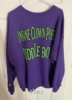 ICP Riddlebox Sweat-shirt à col rond 2XL XXL 30e anniversaire Insane Clown Posse Juggalo