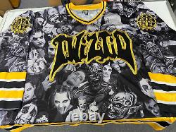 Nouveau maillot rare Twiztid 25 ans de Twiztid noir or jaune taille XL