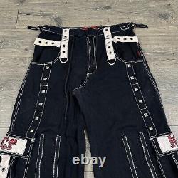 Pantalon Vintage ICP Tripp NYC pour Adulte Taille Moyenne Noir Bondage Cargo Insane Clown Posse