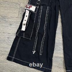 Pantalon Vintage ICP Tripp NYC pour Adulte Taille Moyenne Noir Bondage Cargo Insane Clown Posse