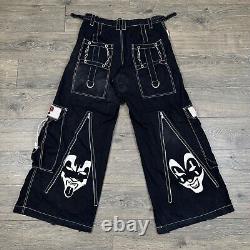 Pantalon Vintage ICP Tripp NYC pour Adulte Taille Moyenne Noir Bondage Cargo Insane Clown Posse