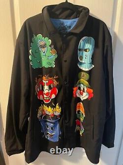 Paresseux et fou Juggalo Insane Clown Posse ICP Bouton Veste XXL