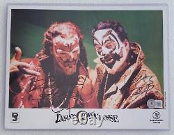 Photo signée Insane Clown Posse avec certificat d'authenticité Beckett Bas Promo Autographiée Icp Rap Shaggy