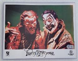 Photo signée Insane Clown Posse avec certificat d'authenticité Beckett Bas Promo Autographiée Icp Rap Shaggy