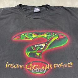T-shirt ICP INSANE CLOWN POSSE vintage des années 90 'The Riddle Box' XL - Tournée Great Milenko