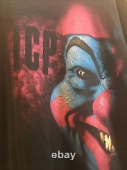 T-shirt ICP vintage de fou de clown 21 sur la poitrine 23 de long sans étiquette XL