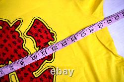T-shirt de groupe VTG des années 90/00 Hatchetman Insane Clown Posse, jaune, taille XS/S