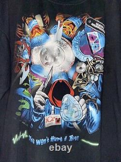 T-shirt de l'Insane Clown Posse Band XXXL Vintage 1/1 Trouvaille Rare UNI Merch surdimensionné