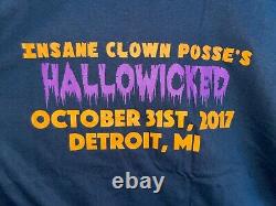 T-shirt de l'événement Insane Clown Posse Hallowicked 2017 en taille XL