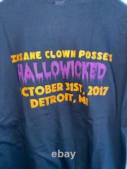 T-shirt de l'événement Insane Clown Posse Hallowicked 2017 en taille XL